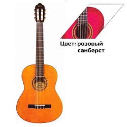 VALENCIA VC104 PKS Классическая гитара, розовый санбёрст